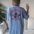 Disappointments All Of You Jesus Spread Hand Humor Christian Women's Oversized Comfort T-Shirt Back Print Blue Jean