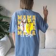 Mom Of Both Baseball Softball Coquette Baseball Women's Oversized Comfort T-Shirt Back Print Blue Jean