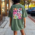 In My 12Th Birthday Era 12 Year Old Birthday Girls Groovy Women's Oversized Comfort T-Shirt Back Print Moss