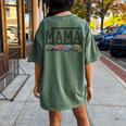 Mama Truck Mom Monster Trucks Are My Jam Truck Lovers Mother Women's Oversized Comfort T-Shirt Back Print Moss