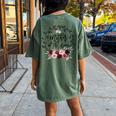 Mother Of The Groom Bridal Shower Wedding Bachelorette Party Women's Oversized Comfort T-Shirt Back Print Moss