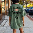 Soon To Be Grandma 2025 Mother's Day For New Grandma Women's Oversized Comfort T-Shirt Back Print Moss