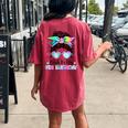 Bruh It's My 9Th Birthday 9 Year Old Birthday For Girl Women's Oversized Comfort T-Shirt Back Print Crimson