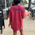 Vintage Florida Florida Retro Orange Women's Oversized Comfort T-Shirt Back Print Crimson