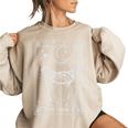 In My Feral Era Raccoon Moon Sweatshirt | Oversized Women's Wear Sand