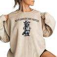 My Flabbers Are Gasted Women's Oversized Sweatshirt - Raccoon Cowboy Fun Sand