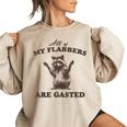 Raccoon Oversized Sweatshirt | Women's Cozy Fun Wear Sand