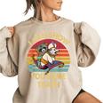 Vintage Raccoon Lover Sweatshirt - Women's Oversized Cozy Wear Sand