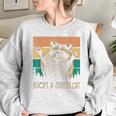 Adopt a Street Cat Sweatshirt for Animal Lovers - Women's Oversized Sport Grey