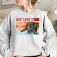 Adopt A Street Cat Shirt Street Cat Funny Raccoon Lovers Women's Oversized Sweatshirt Sport Grey