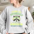 Always Be A Racoon Women's Oversized Sweatshirt Sport Grey