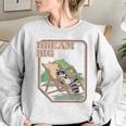 Dream Big Raccoon Oversized Sweatshirt | Cozy Women's Raccoon Top Sport Grey