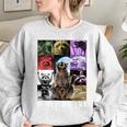 Feral Raccoon Meme Sweatshirt - Oversized Women's Cozy Wear Sport Grey
