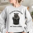 It's Called Trash Can Not Trash Cannot Raccoon Women's Oversized Sweatshirt Sport Grey