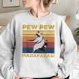Pew Pew Madafakas Raccoon Vintage Women's Oversized Sweatshirt Sport Grey