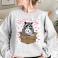 Possum & Raccoon Team Women's Oversized Sweatshirt - Fun, Cozy Wear Sport Grey