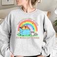 Raccoon Dumpster Fire Women's Sweatshirt - Whimsical Fun Design Sport Grey