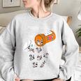 Raccoon Lover Sweatshirt - Oversized Women's Happy Vibes Tee Sport Grey
