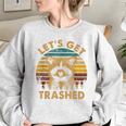 Raccoon Lovers Oversized Sweatshirt - Cute Statement for Animal Fans Sport Grey