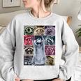 Raccoon Meme Women's Oversized Sweatshirt – Team Trash Feral Spirit Sport Grey