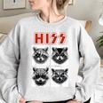 Raccoon Oversized Sweatshirt - Rock Band Concert Style for All Ages Sport Grey