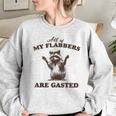 Raccoon Oversized Sweatshirt | Women's Cozy Fun Wear Sport Grey