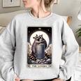 Raccoon Tarot 'The Lovers' Oversized Women's Sweatshirt Sport Grey