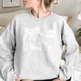 Trash Panda Oversized Sweatshirt for Women - Funny Raccoon Lover Gift Sport Grey