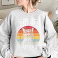 Vintage Retro Save The Trash Pandas Raccoon Women's Oversized Sweatshirt Sport Grey