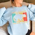 Raccoon For Men Women Raccoon Lover Introvert Women's Oversized Sweatshirt Light Blue