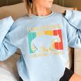 Raccoon For Men Women Raccoon Lover Introvert Women's Oversized Sweatshirt Light Blue