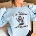 Raccoon Oversized Sweatshirt | Women's Cozy Fun Wear Light Blue