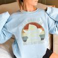 Raccoon Trash Panda Women's Oversized Sweatshirt - Cozy Humor Light Blue