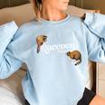 Raccoon Whisperer Oversized Women's Sweatshirt - Cute Raccoon Lover Gift Light Blue