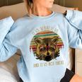 Racoon Trash Panda -Kids Cartoon Women's Oversized Sweatshirt Light Blue