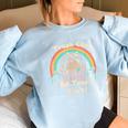 Trash Can Not Trash Can't Raccoon Women's Oversized Sweatshirt Light Blue
