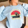 Trash Panda Raccoon Spirit - Women's Oversized Sweatshirt Light Blue