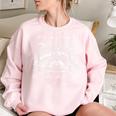Cute Baby Raccoon Women's Oversized Sweatshirt - Whimsical Wildlife Light Pink