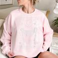 In My Feral Era Raccoon Moon Sweatshirt | Oversized Women's Wear Light Pink