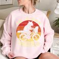 Get In Loser Raccoon Opossum Trash Panda Women's Oversized Sweatshirt Light Pink