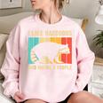 Raccoon For Men Women Raccoon Lover Introvert Women's Oversized Sweatshirt Light Pink