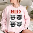 Raccoon Oversized Sweatshirt - Rock Band Concert Style for All Ages Light Pink