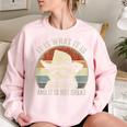 Raccoon Trash Panda Women's Oversized Sweatshirt - Cozy Humor Light Pink