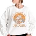 Out of Breath Hiking Society Oversized Sweatshirt - Vintage Raccoon Design White