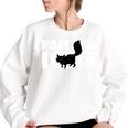 Raccoon Lover Women's Oversized Sweatshirt | Animal Theme for Moms White