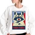 Raccoon Lover Women's Oversized Sweatshirt - Fun & Cozy Gift White