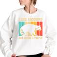 Raccoon For Men Women Raccoon Lover Introvert Women's Oversized Sweatshirt White