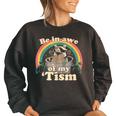Autistic Raccoon Women's Sweatshirt - Embrace My 'Tism - Oversized Style Black