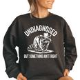 Cowboy Raccoon Women's Oversized Sweatshirt - Quirky Comfort Black