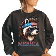 It Is What It Is And It Is Not Great Raccoon Vintage Women's Oversized Sweatshirt Black